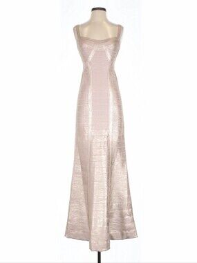 herve leger pink and orange dress Citrus Flamingo Dress by Herv Lger